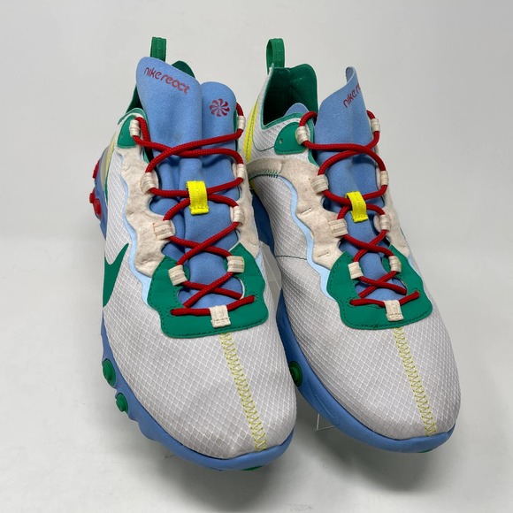 Nike React Element 55 SE Sneakers Mens 11 1/2 Blue White 2943 L.7.2 main image 8